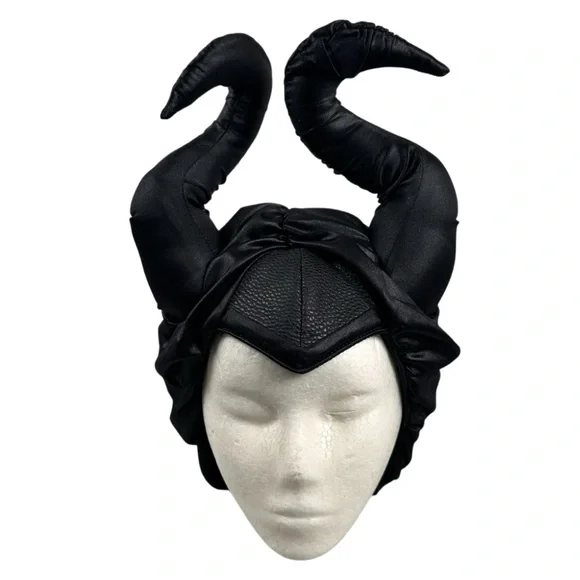 Disney Maleficent Black Horned Costume Headpiece Adult One Size - Picture 1 of 8